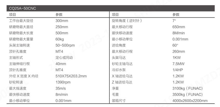 GT25A-50CNC外圆磨床